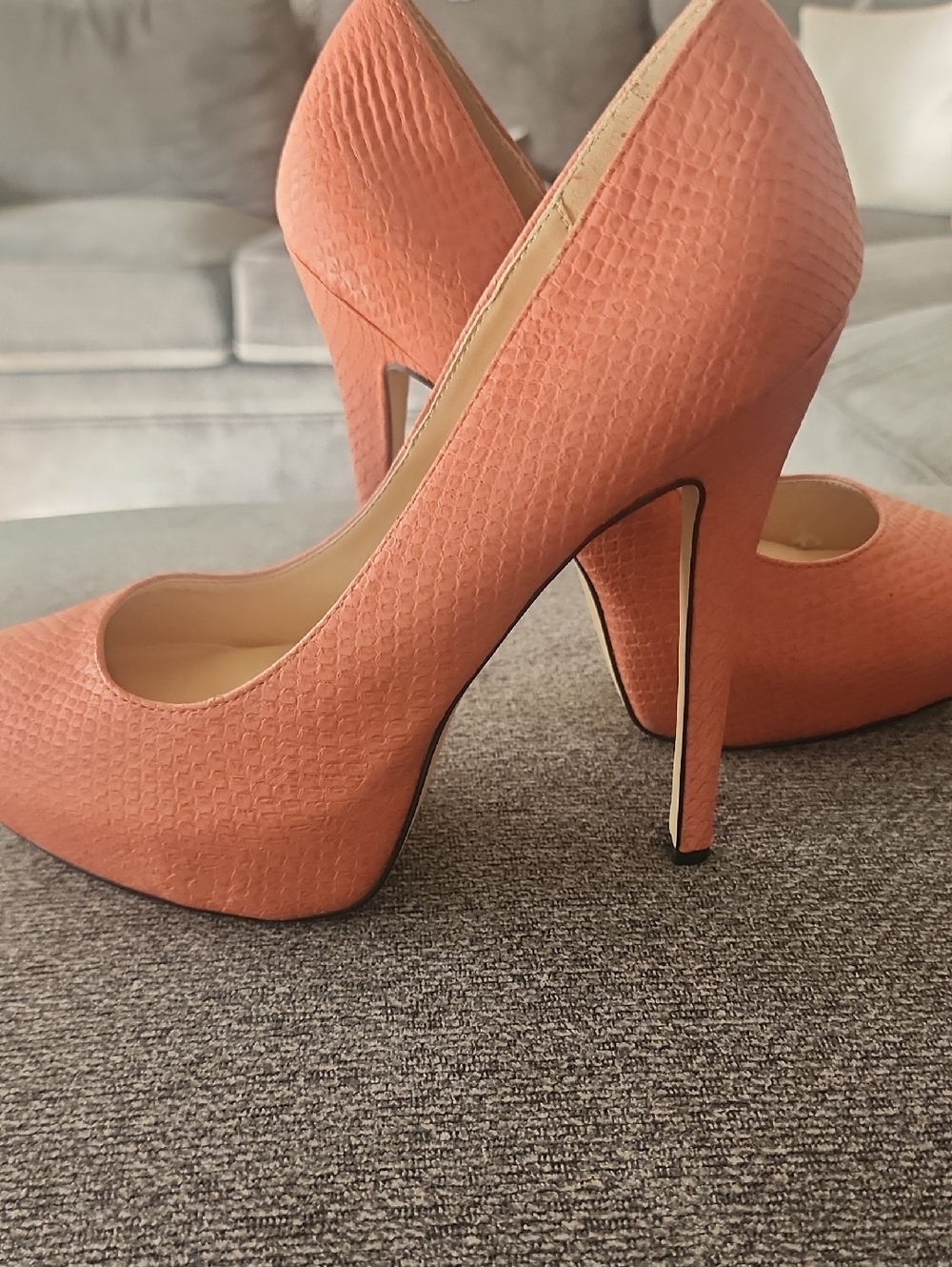 Women's Coral High Heel Pumps